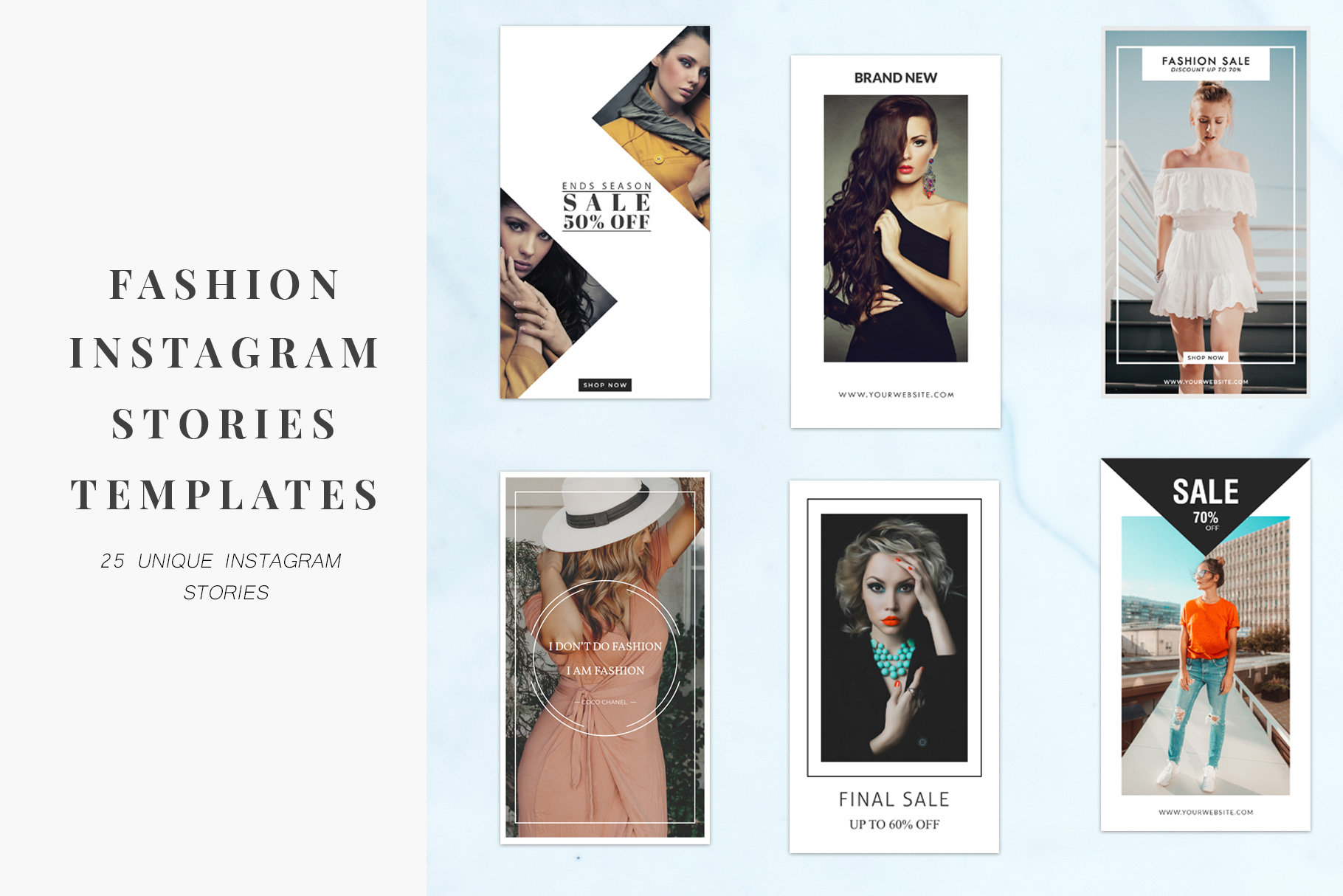 25 Fashion Instagram Stories Pack: Elevate Your Brand's Visual Narrative