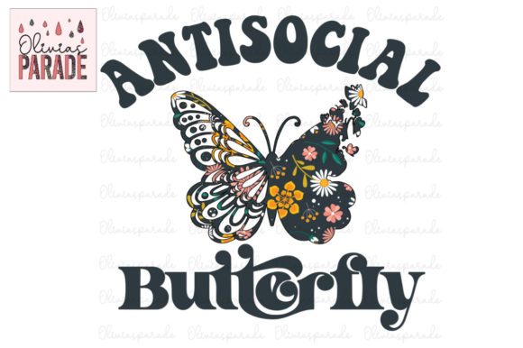 Anti Social Butterfly Floral: A Design Asset for Bold, Expressive Branding