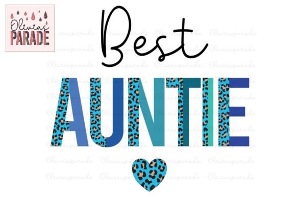 Celebrate the Best Auntie with Bold Blue Leopard Print