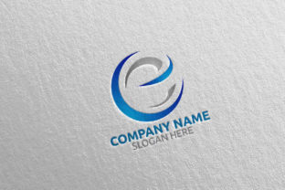 Letter E Logo Design 11: A Modern Vector Icon for Finance & Tech