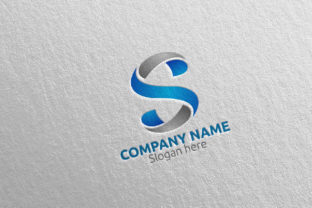 Letter S Logo Design 57: A Modern Vector Template for Financial Branding