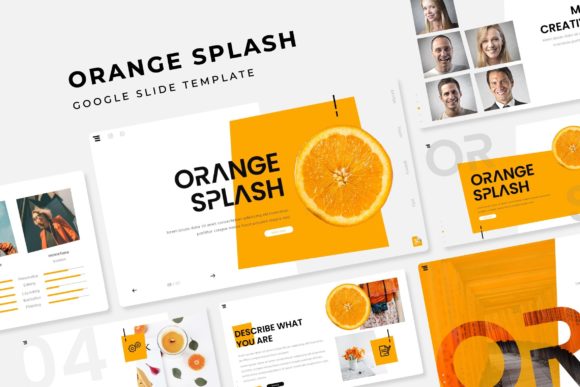 Orange Splash Google Slides: A Vibrant Template for Bold Ideas