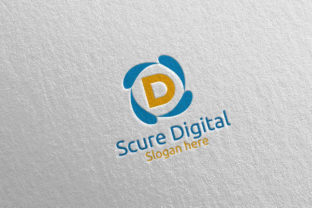 Secure Digital Letter D: A Modern Logo for Finance & Tech