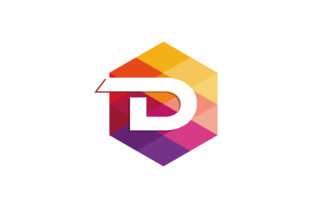 The D Letter Colorful Hexagon Logo: A Modern Design for Tech & Business