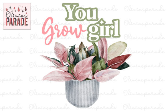 You Grow Girl: The Ultimate Plant Sublimation Graphic for Creators